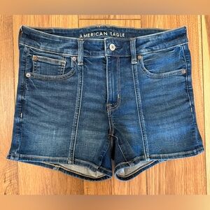 American Eagle Outfitters Dark Blue Denim Women's Shorts
